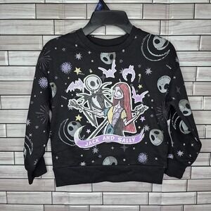 New‎ The Nightmare Before Christmas Girls Sweater Size XS (4/5) Jack Sally Top